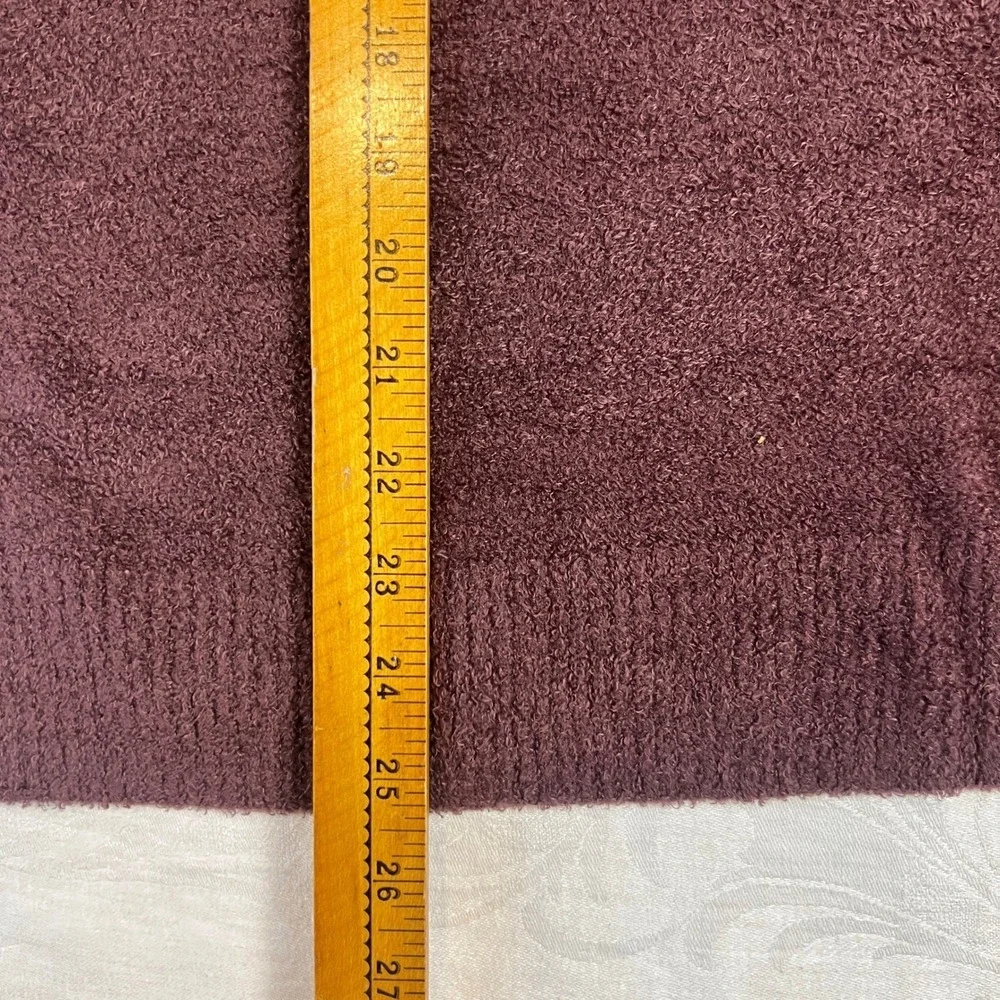 Barefoot Dreams Sweater Women's 1X Petite Cozy Chic V-Neck Plum Soft Loungewear‎